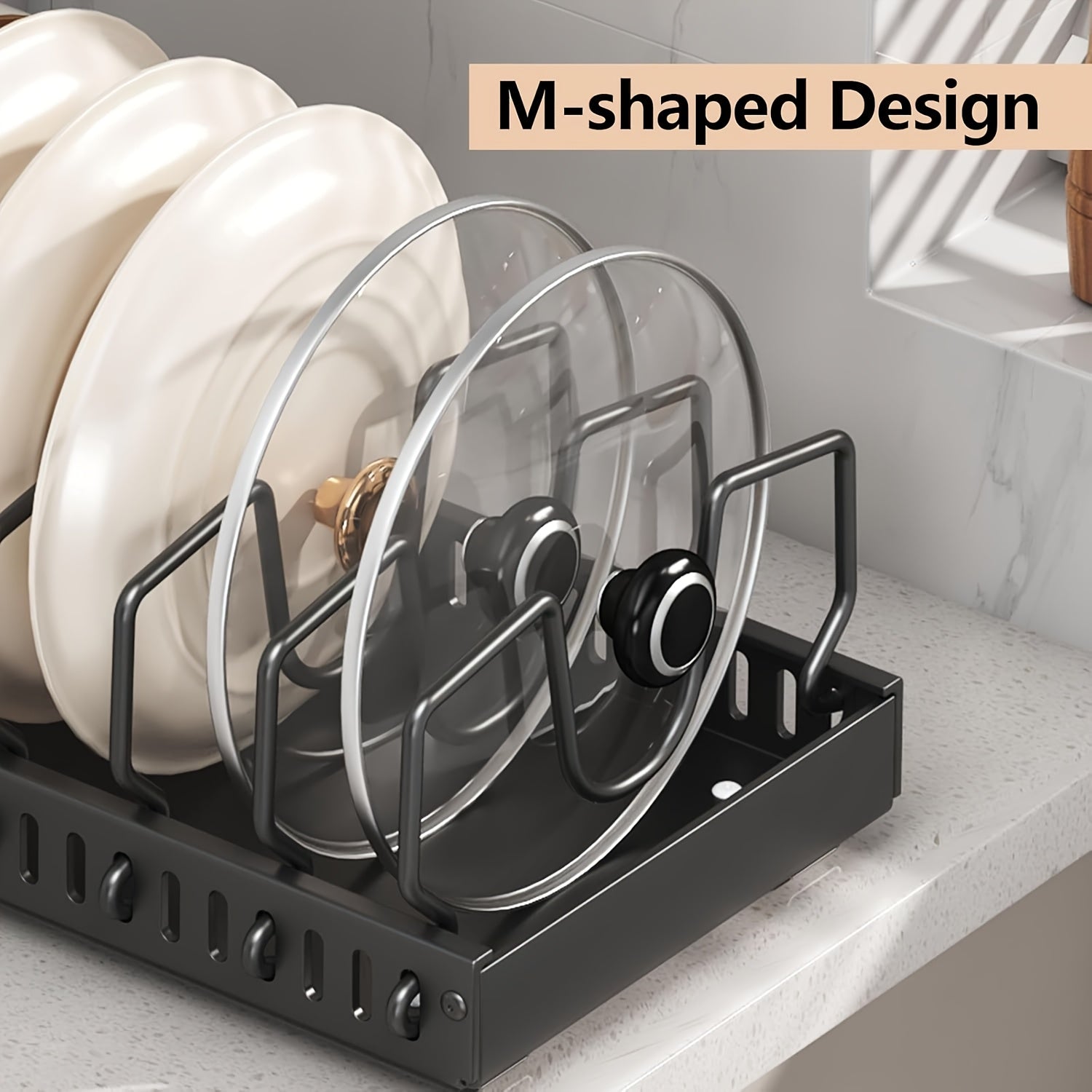 Metal Pull-Out Cabinet Organizer for Pots and Pans